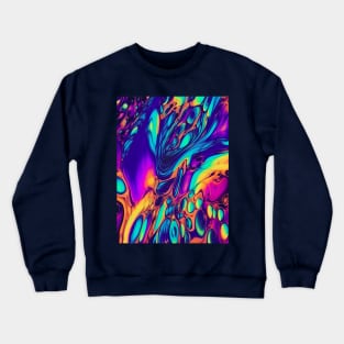 Rainbow Oil Slick Crewneck Sweatshirt